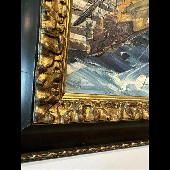 Marco Valeri Painting Fine Art 2002 Original Signed Oil Palette knife on canvas. - Picture 4 of 14